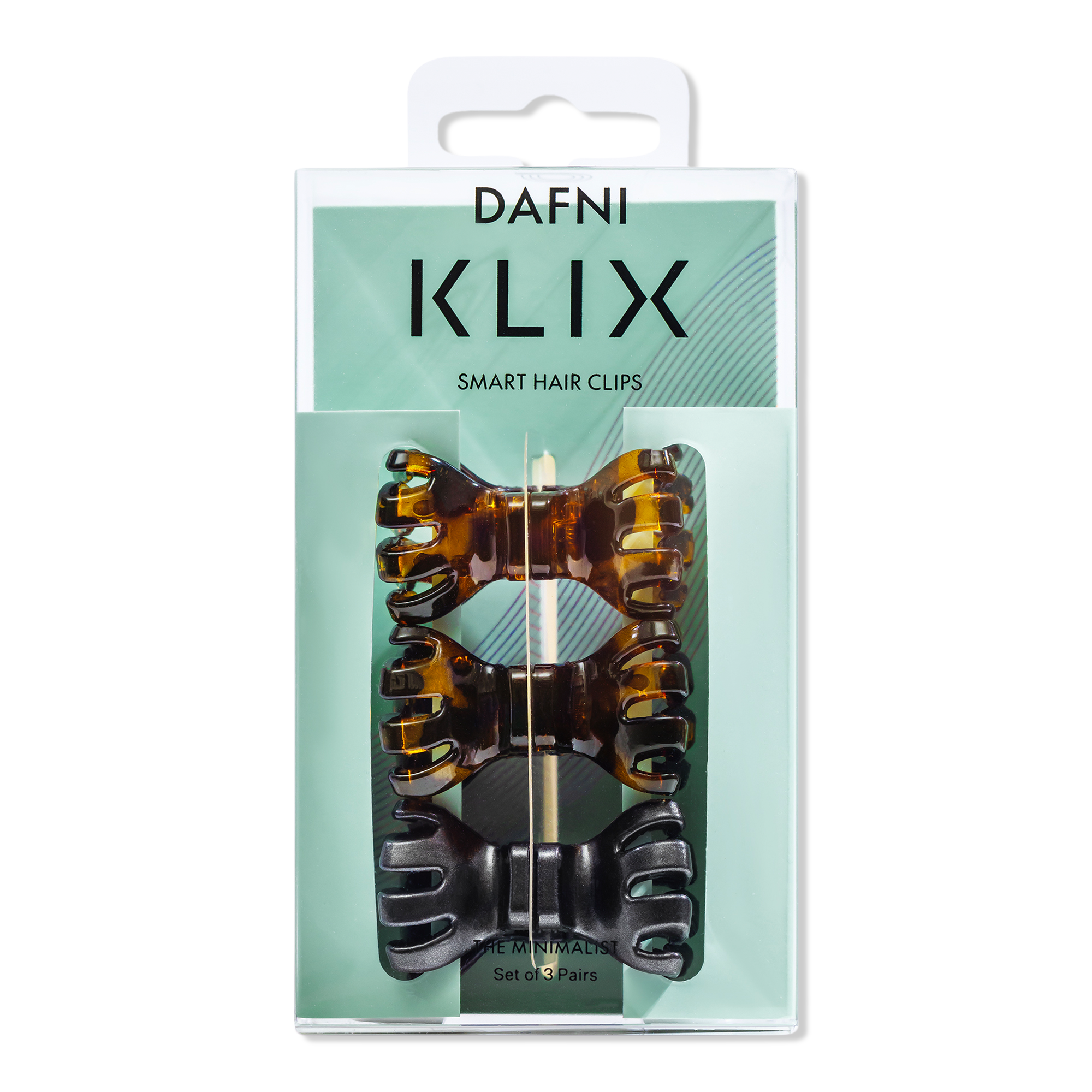 DAFNI KLIX Iconic Edit Magnetic Claw Clips The Minimalist 3 Pack #1