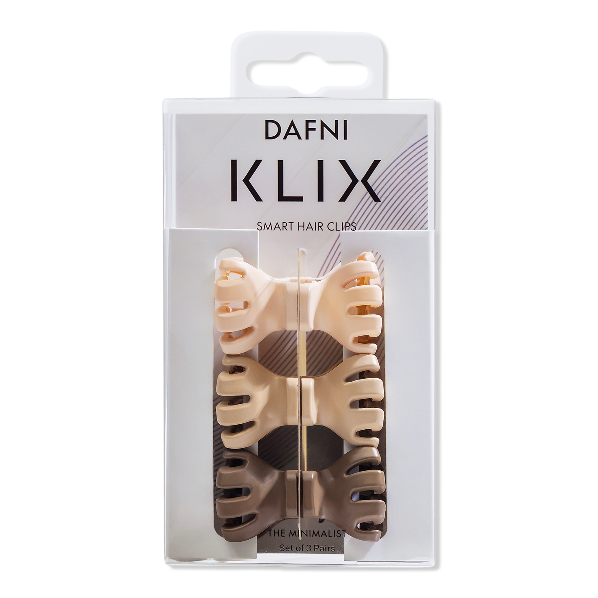 DAFNI KLIX Sandstone Magnetic Claw Clips The Minimalist 3 Pack #1