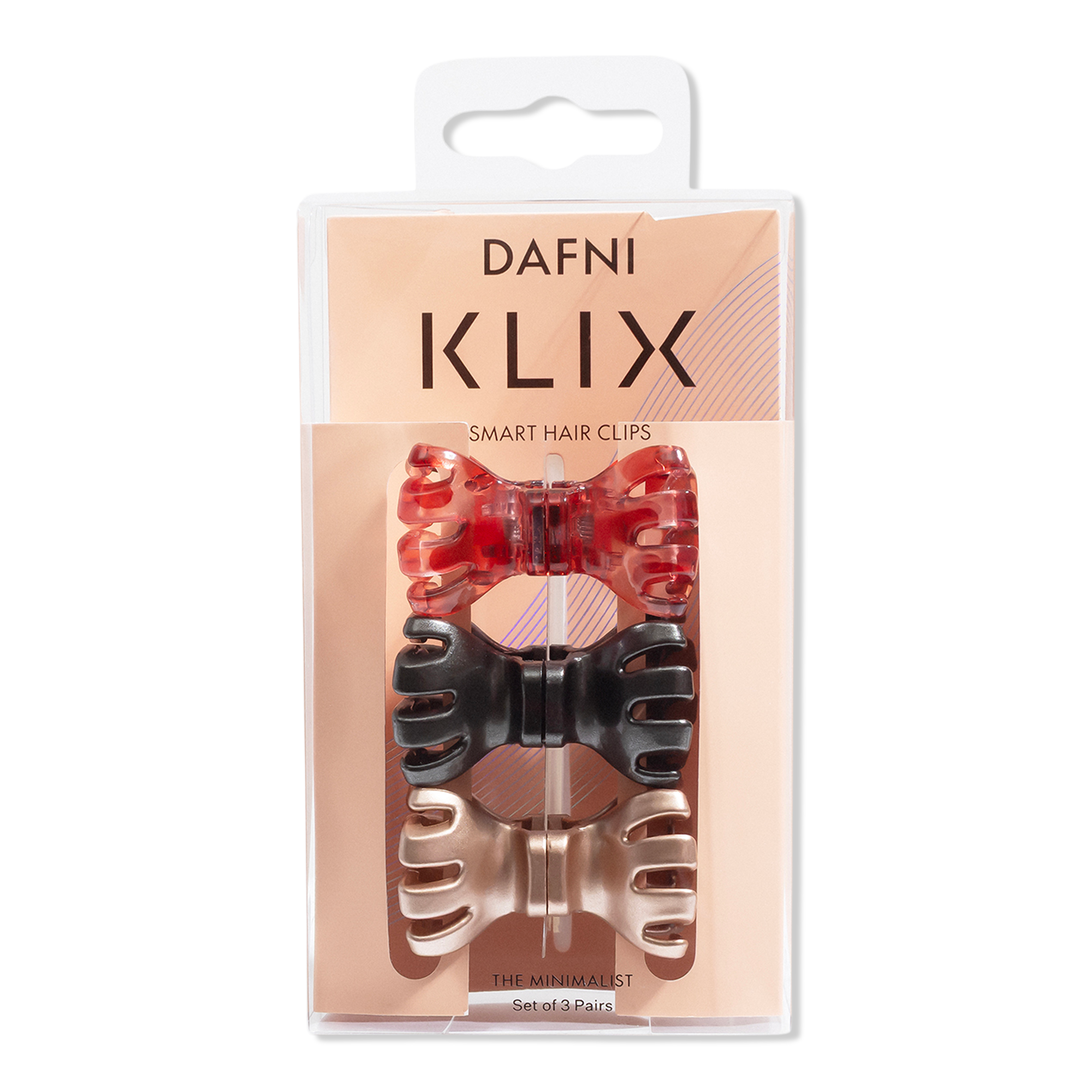DAFNI KLIX Eternal Blush Magnetic Claw Clips The Minimalist 3 Pack #1