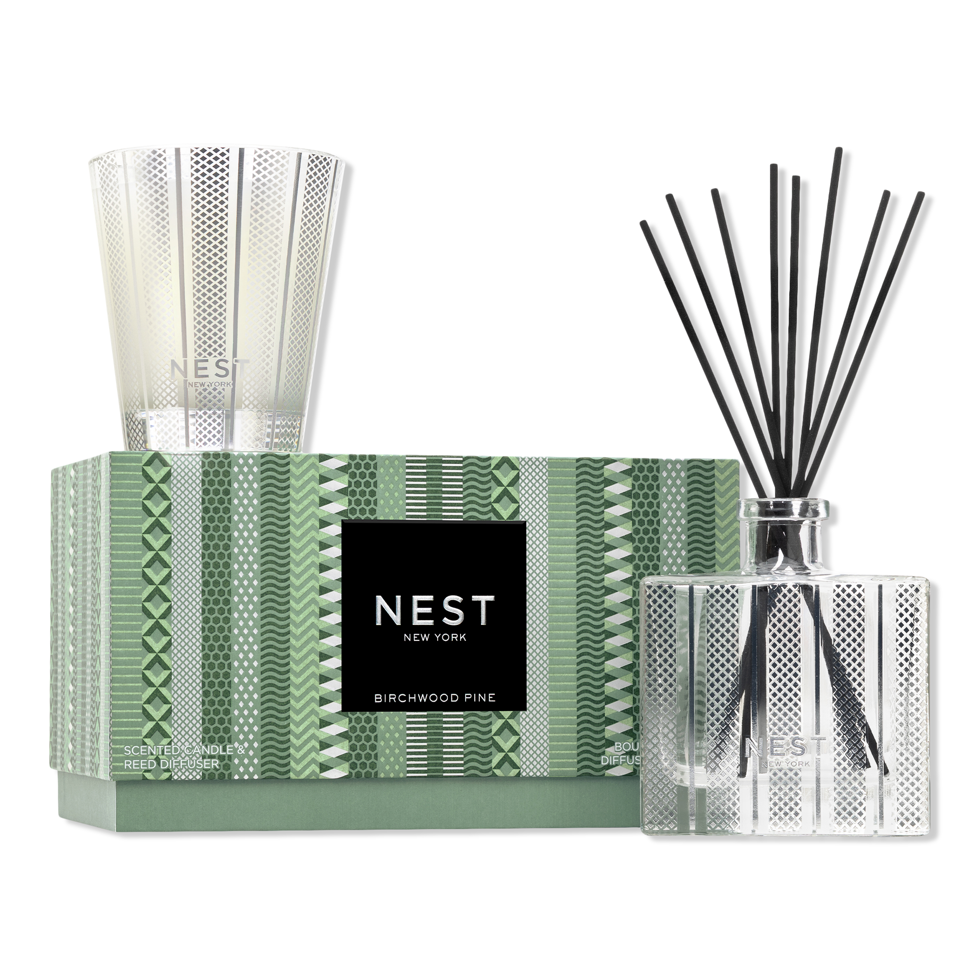 NEST New York Birchwood Pine Candle & Diffuser Set #1