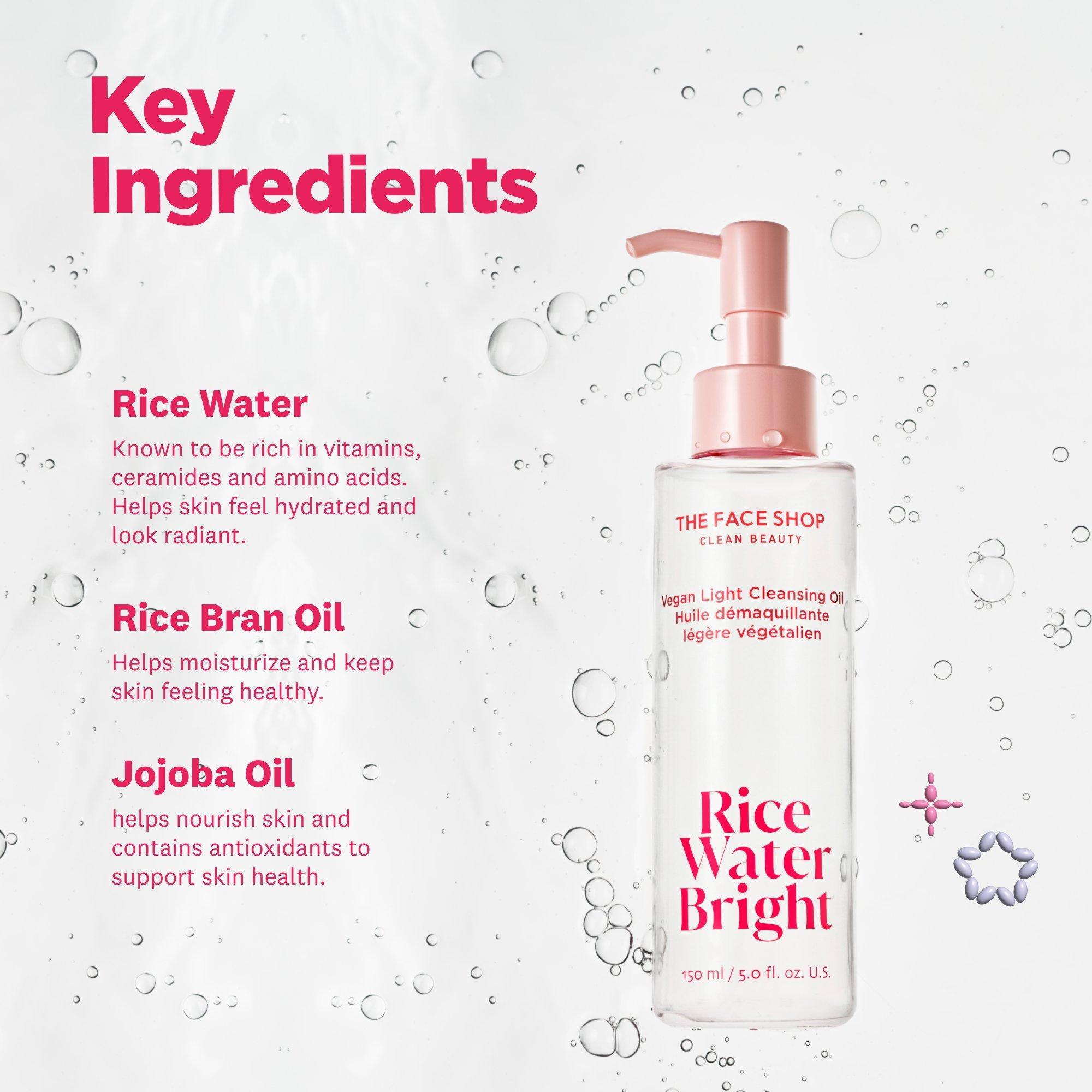 The Face Shop Rice Water Bright Vegan Light Cleansing Oil — фото 4