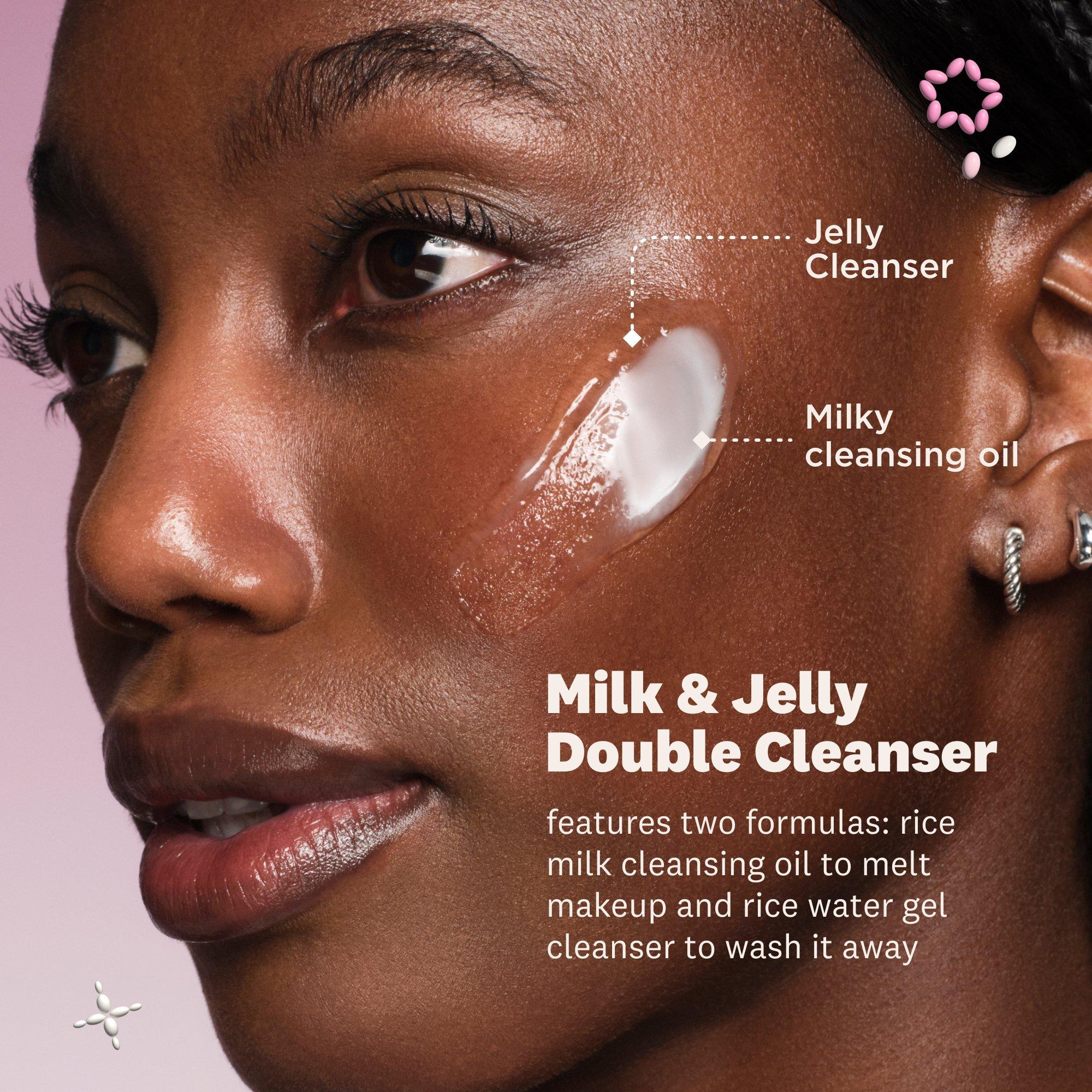 THE FACE SHOP Rice Water Bright Milk & Jelly Double Cleanser — фото 3