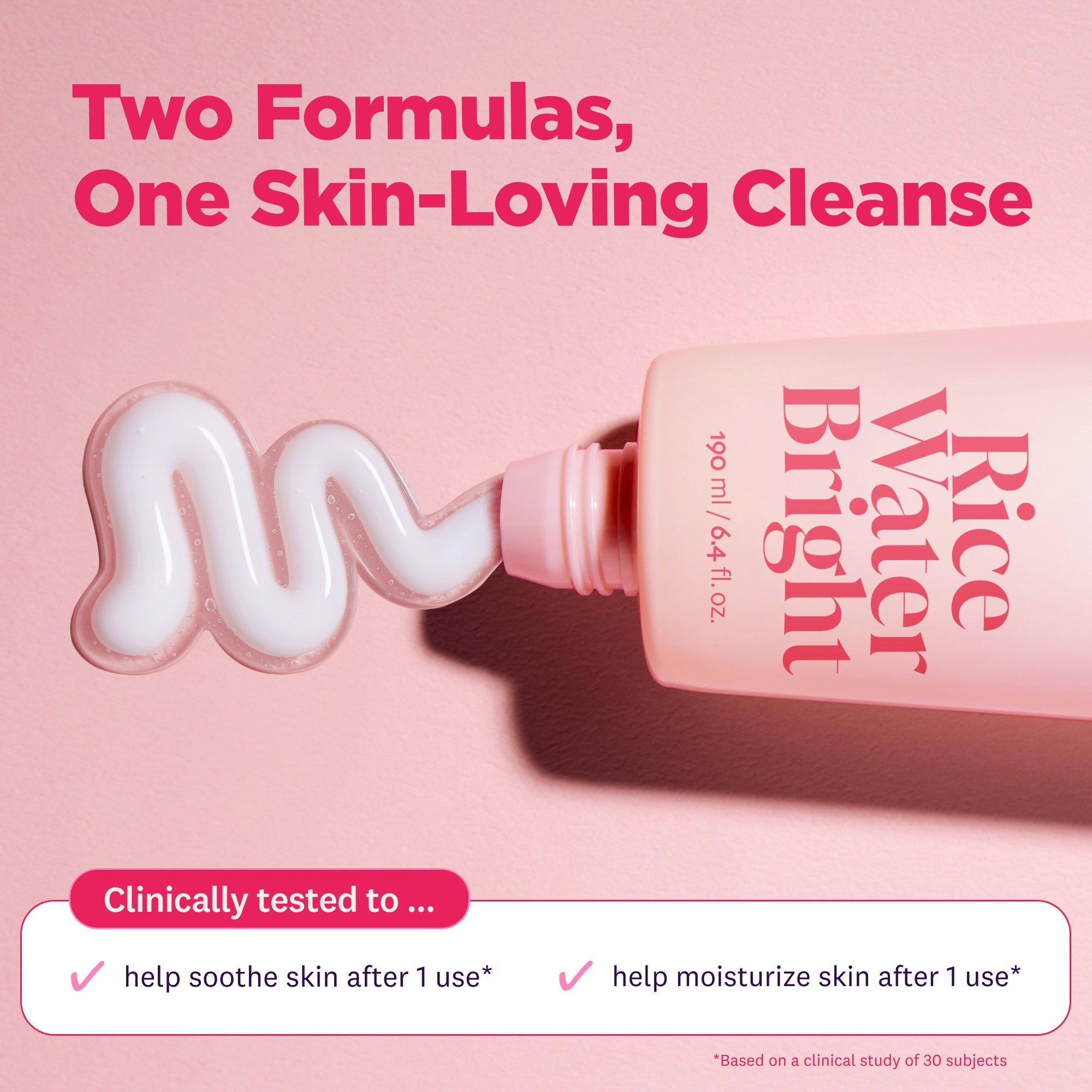 THE FACE SHOP Rice Water Bright Milk & Jelly Double Cleanser — фото 6