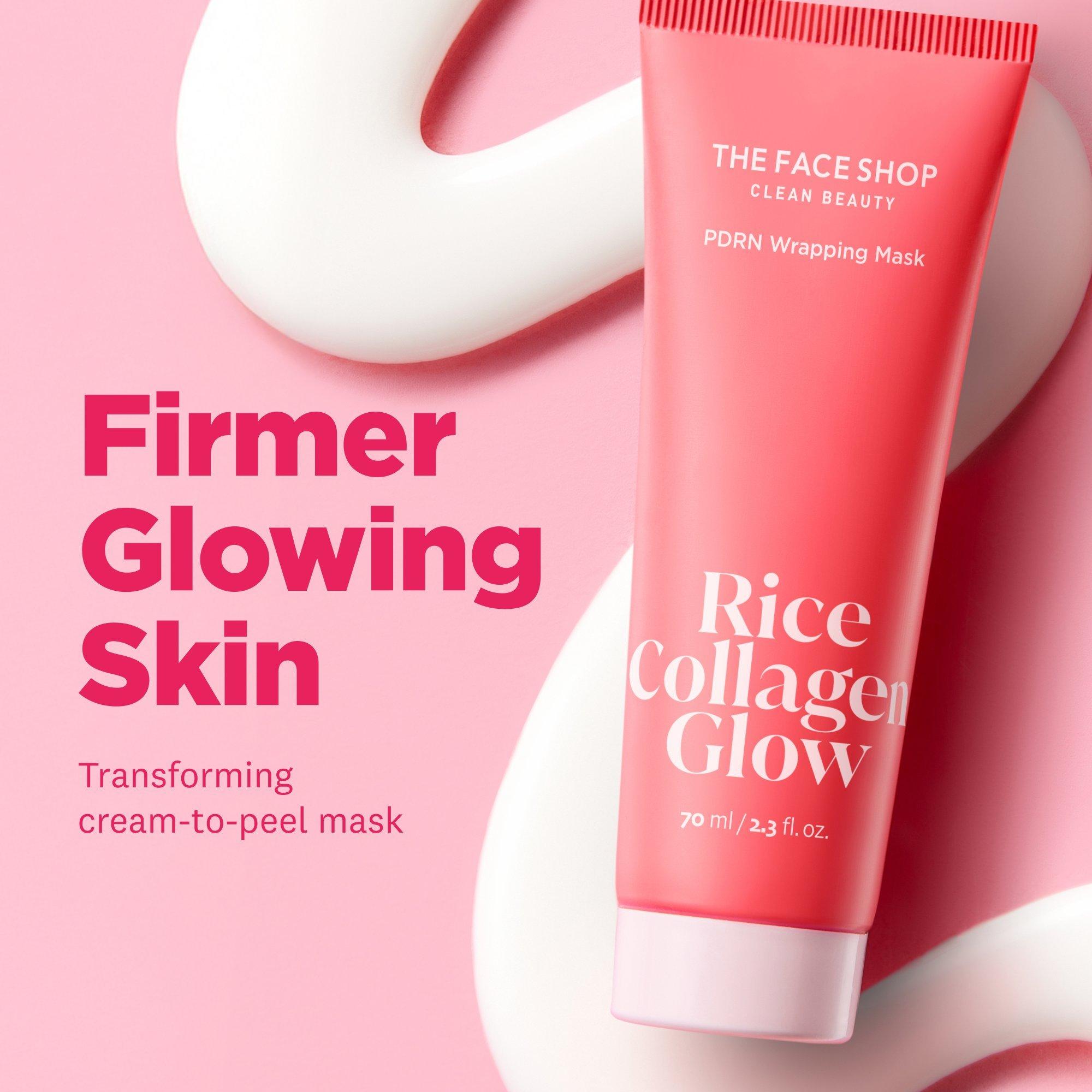 THE FACE SHOP Rice Collagen Glow Pdrn Wrapping Mask — фото 2