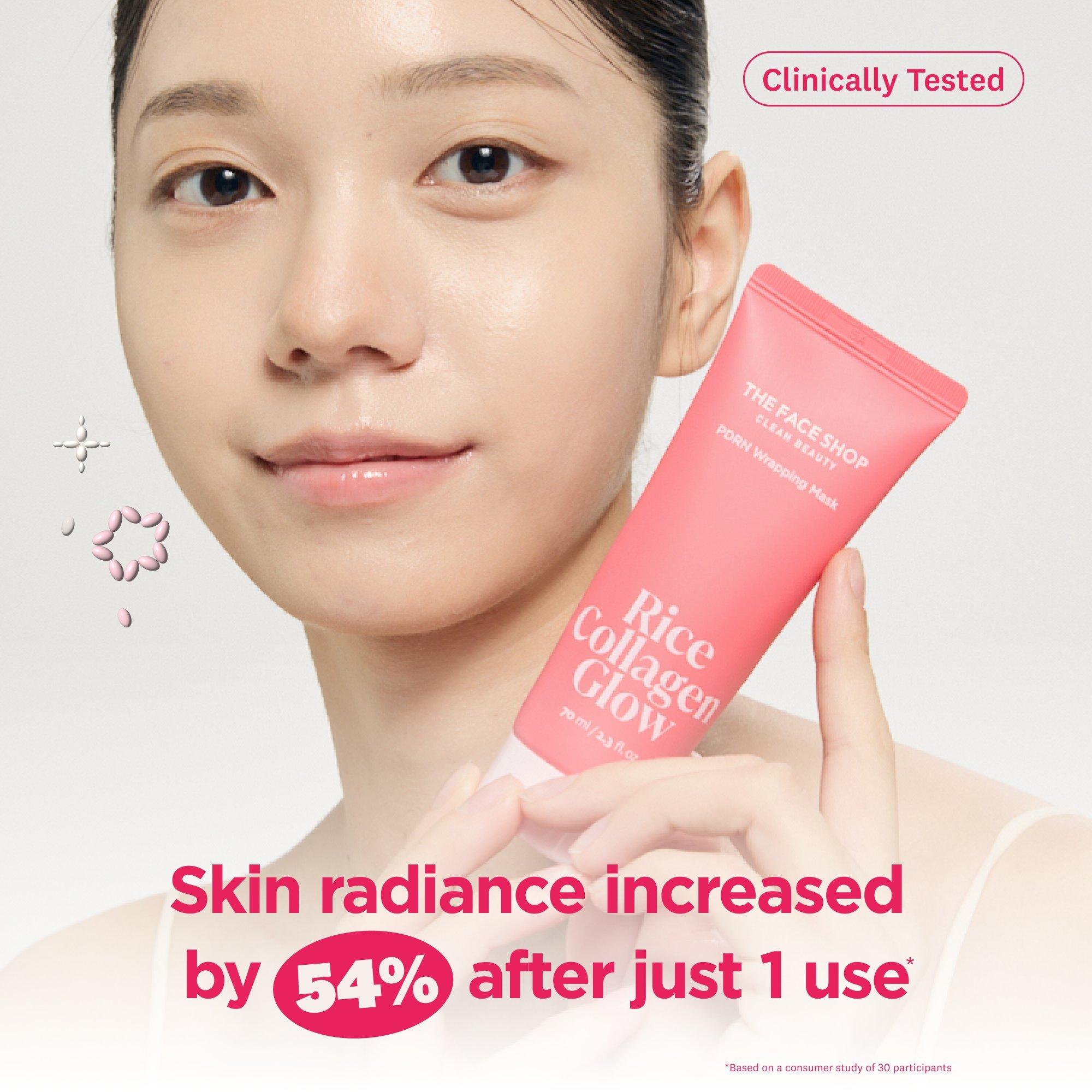 THE FACE SHOP Rice Collagen Glow Pdrn Wrapping Mask — фото 5