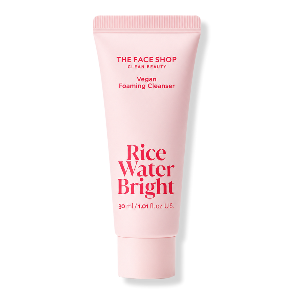 THE FACE SHOP Rice Water Bright Vegan Foaming Cleanser - 1.01 oz