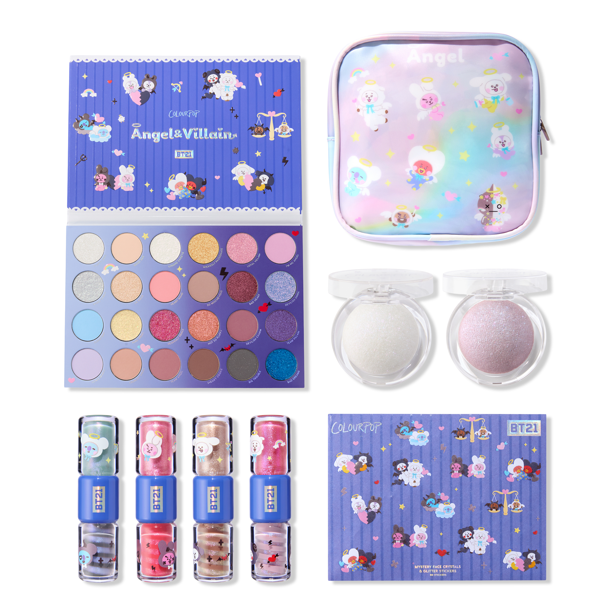 Коллекционный набор ColourPop X BT21 Angel & Villain Collection Vault — фото 1