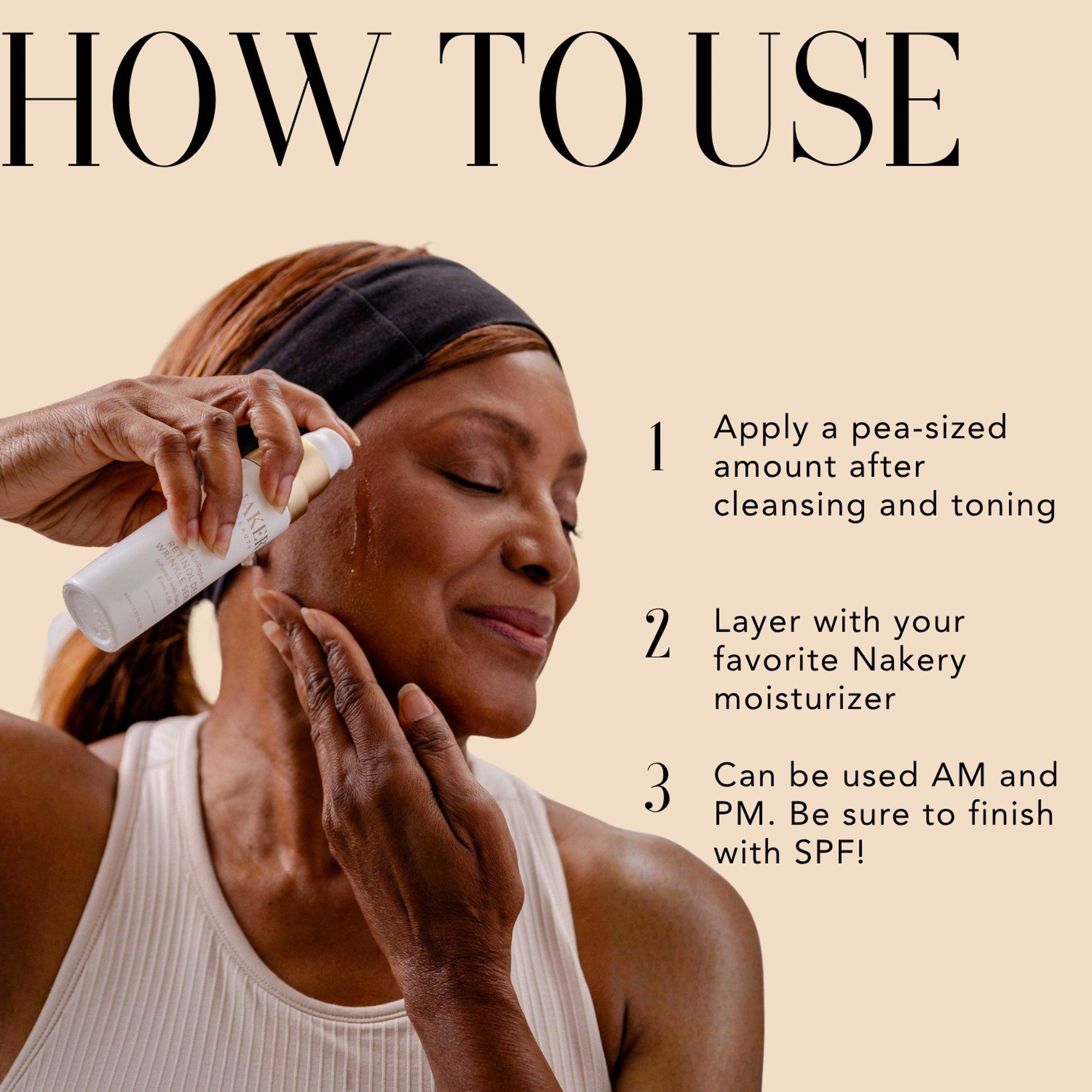 NAKERY BEAUTY SkinRepair Retinol Deep Wrinkle Serum with NAD+ — фото 7
