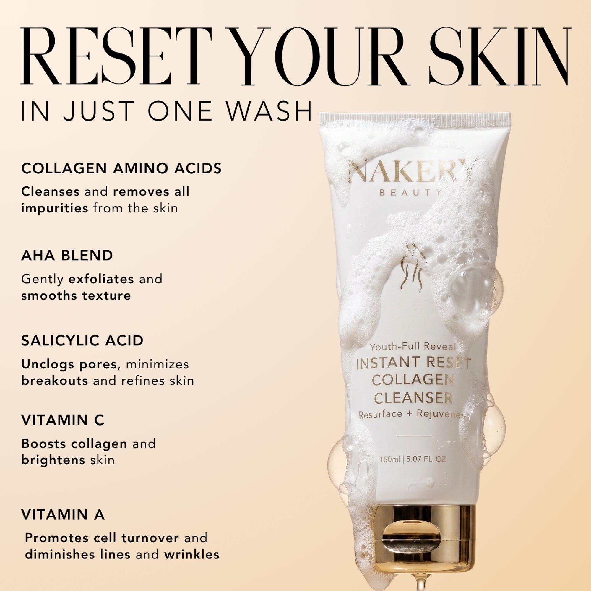 NAKERY BEAUTY YouthReveal Instant Reset Collagen Cleanser — фото 4