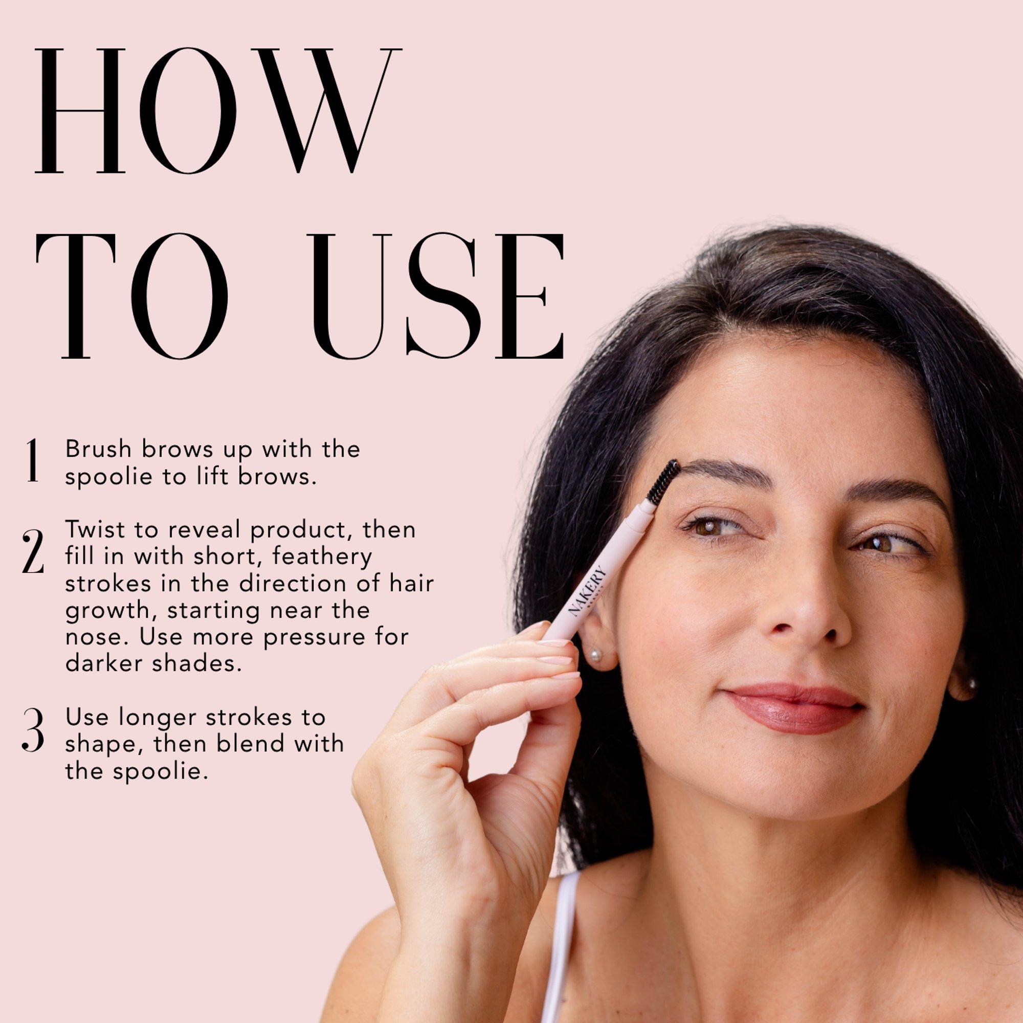 NAKERY BEAUTY Instant Brow Filler Universal Eyebrow Pencil Duo — фото 7