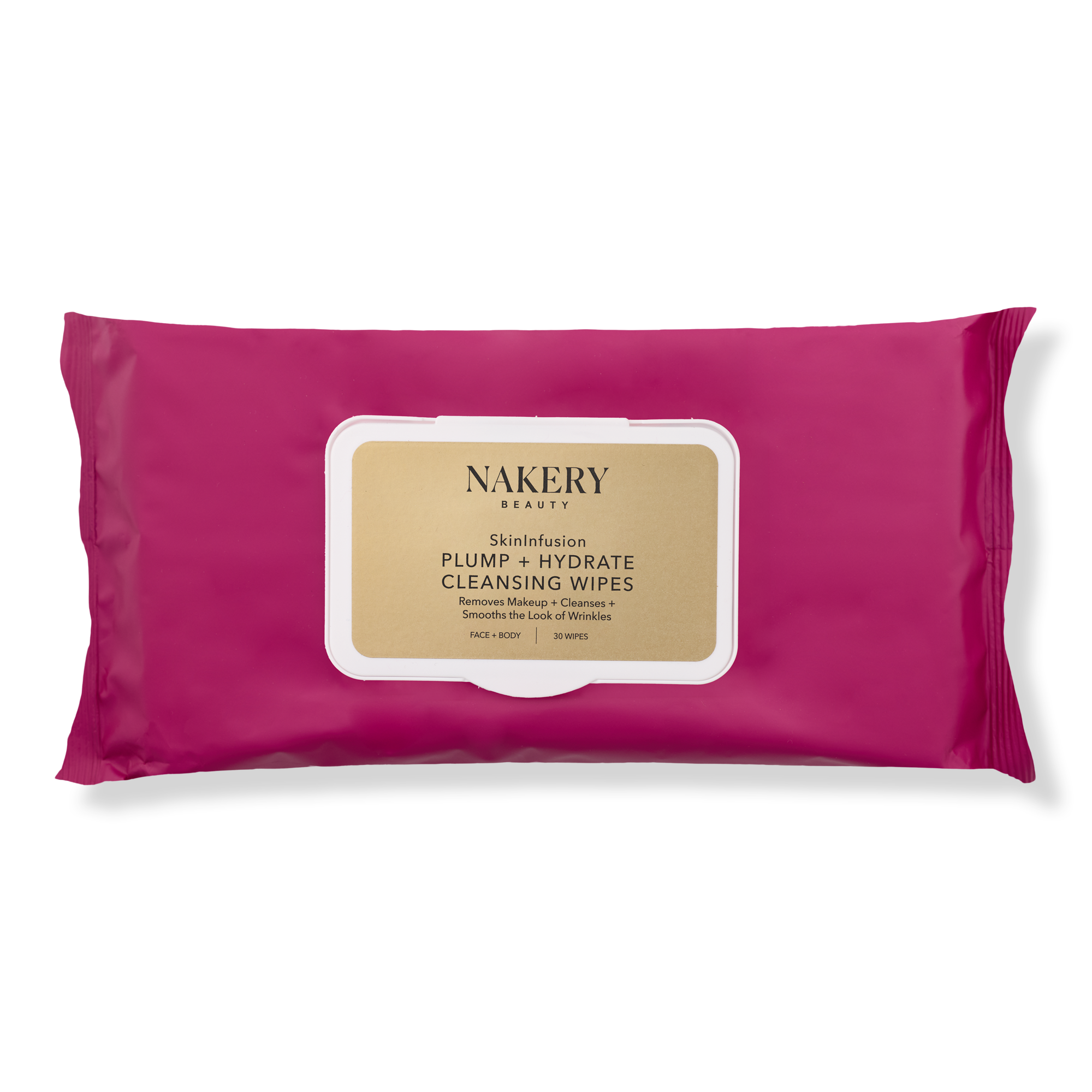 NAKERY BEAUTY SkinInfusion Plump + Hydrate Cleansing Wipes