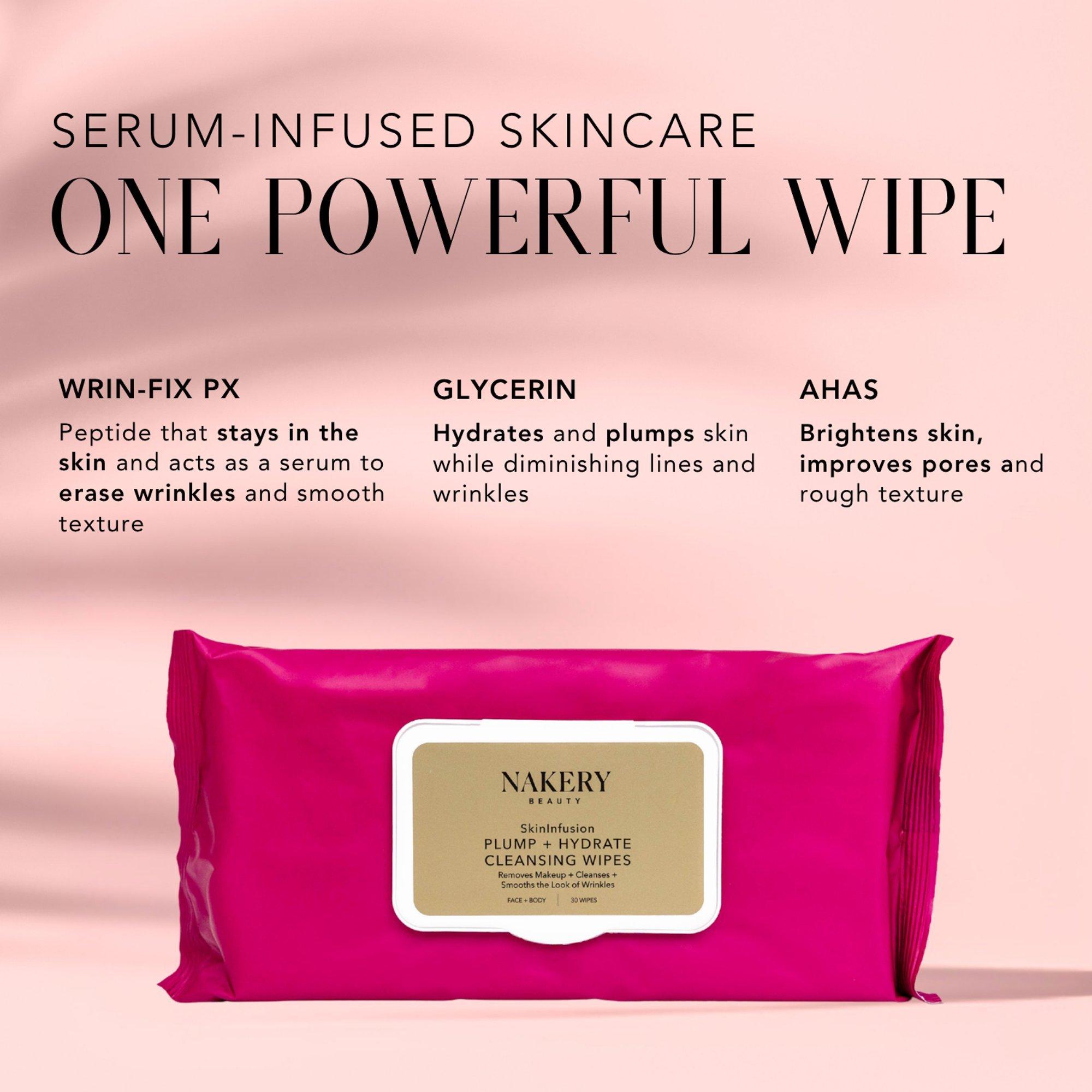 NAKERY BEAUTY SkinInfusion Plump + Hydrate Cleansing Wipes — фото 5