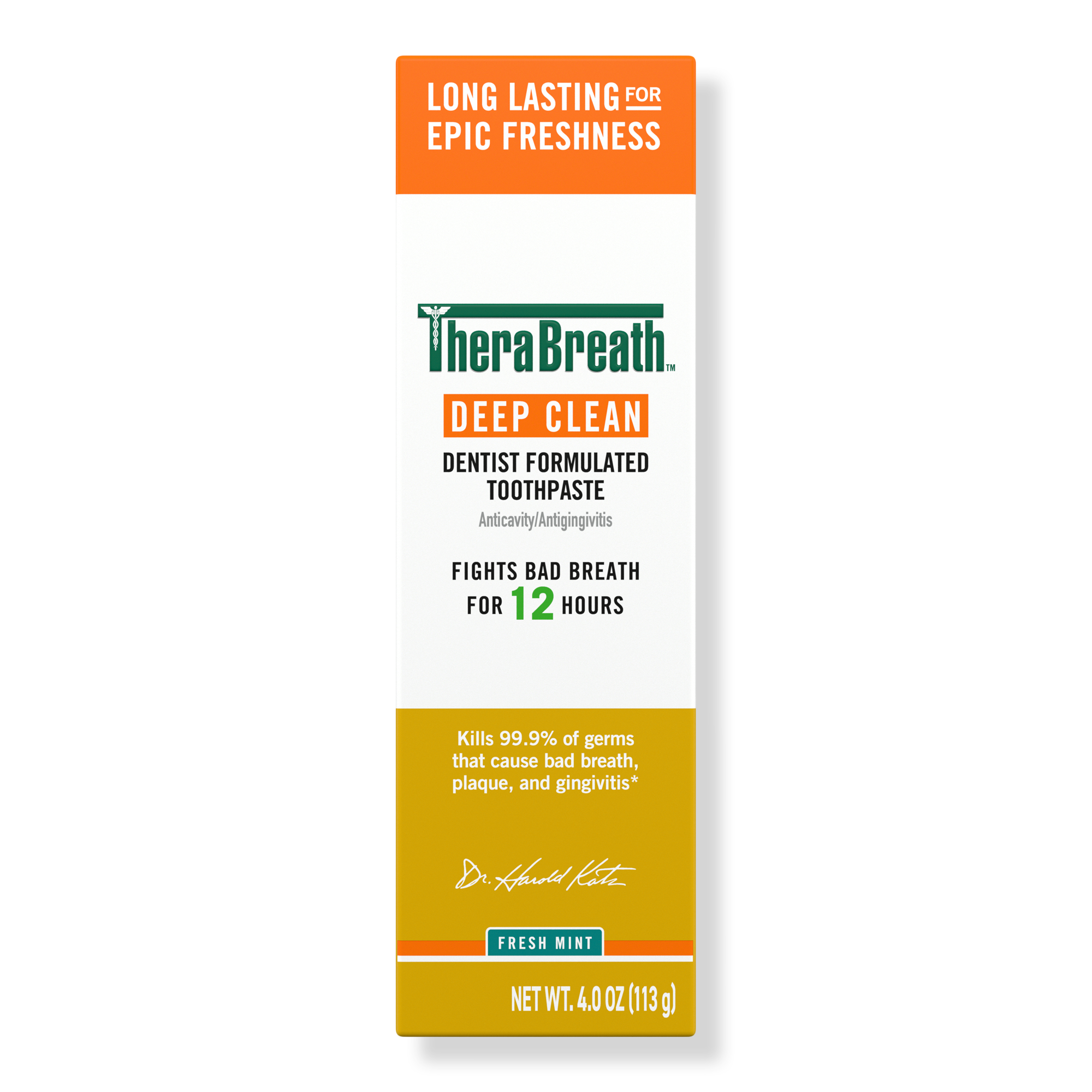 TheraBreath Deep Clean Toothpaste Fresh Mint #1