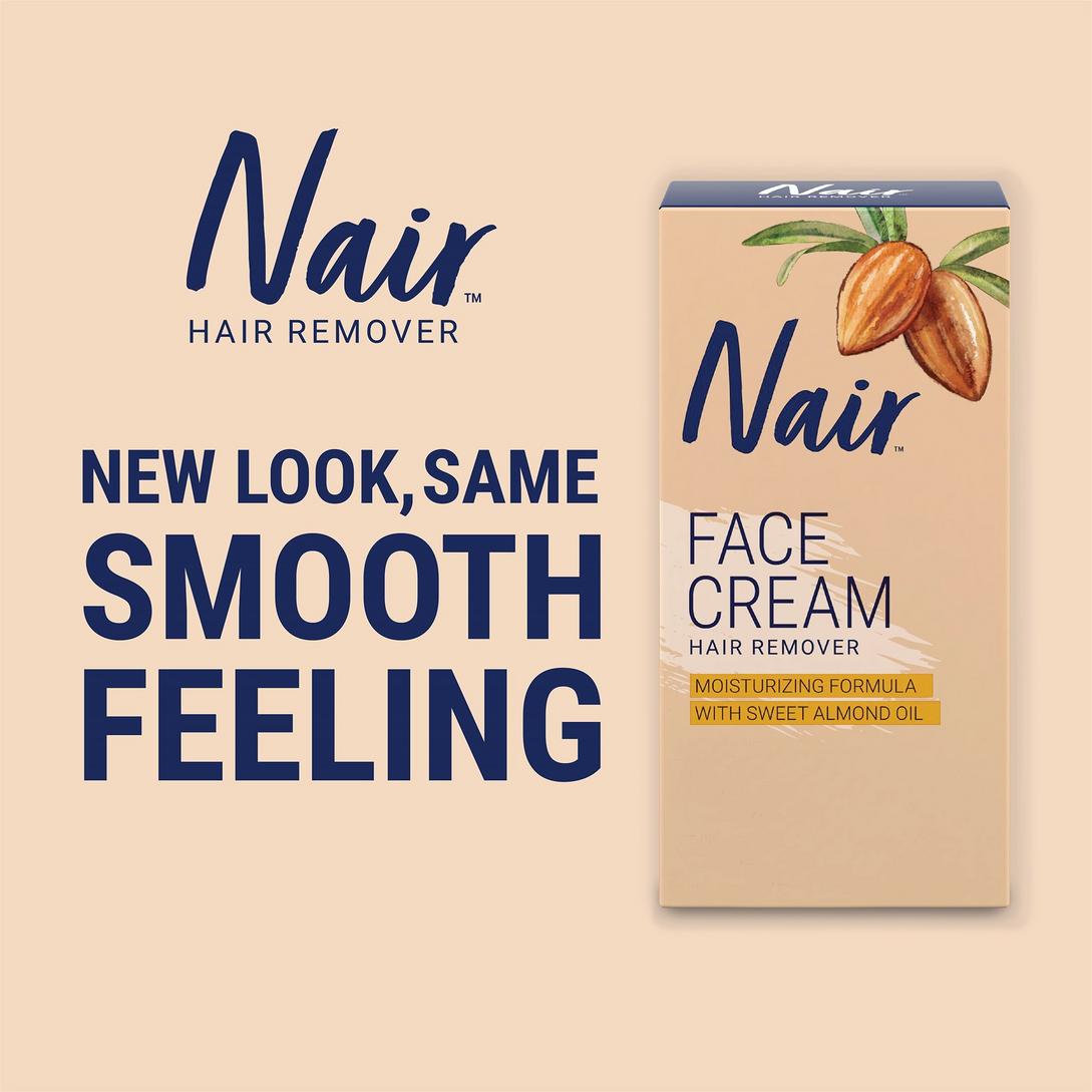 Cream Hair Remover for Face with Almond Oil - Nair | Ulta Beauty