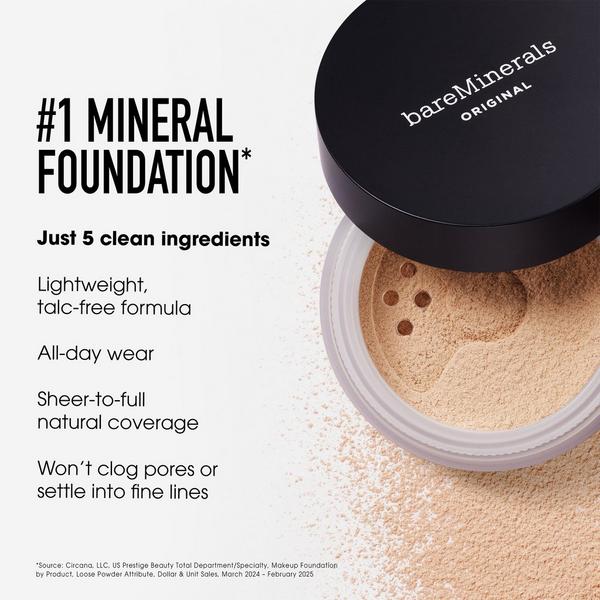 Base mineral en polvo suelto original sin talco SPF 15 8