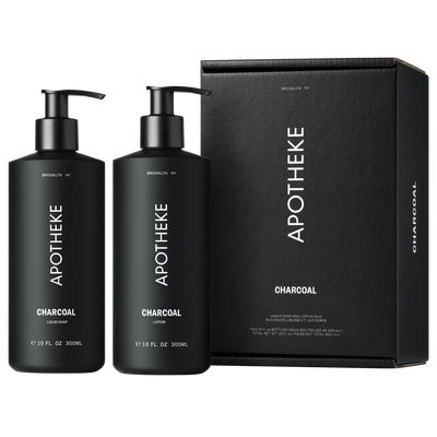 APOTHEKE Charcoal Liquid Soap and Lotion Duo