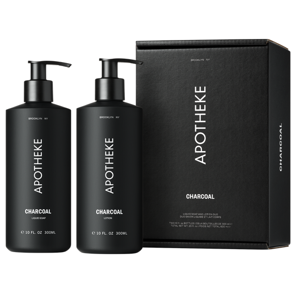 APOTHEKE Charcoal Liquid Soap and Lotion Duo #1
