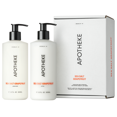 APOTHEKE Sea Salt Grapefruit Liquid Soap and Lotion Duo