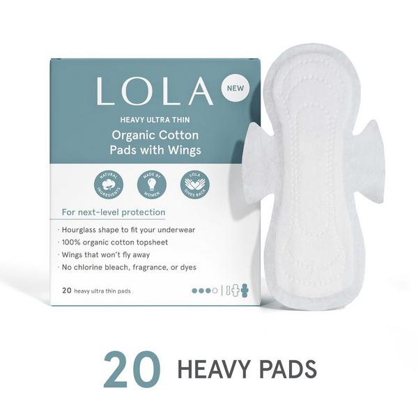 LOLA Heavy Organic Cotton Pads W/ Wings #2