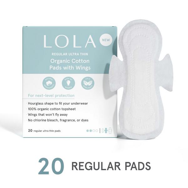 LOLA Regular Organic Cotton Pads W/ Wings #2