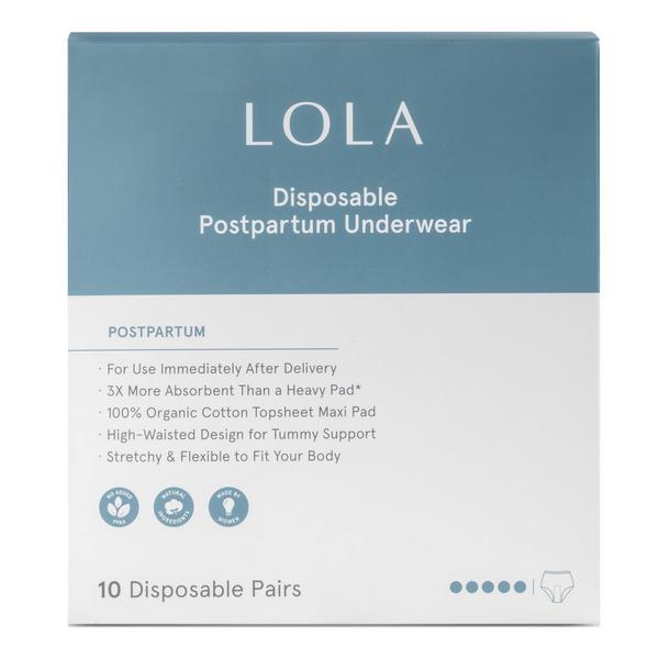 LOLA Organic Cotton Postpartum Underwear #1