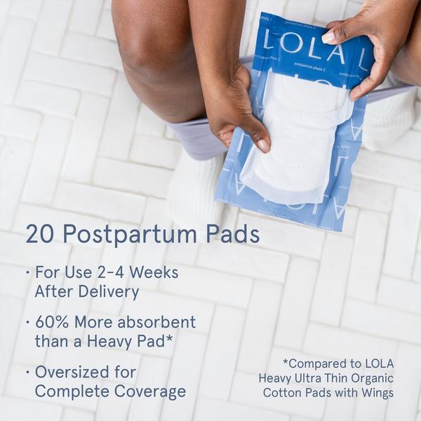 LOLA Organic Cotton Postpartum Pads Phase 2 #4