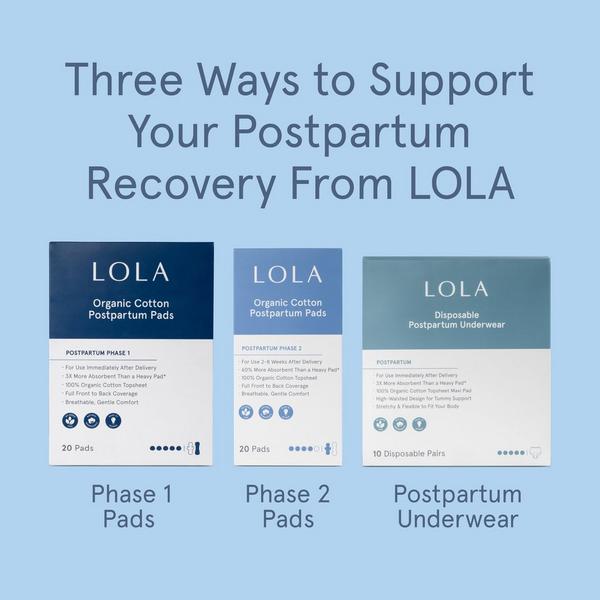 LOLA Organic Cotton Postpartum Pads Phase 2 #8