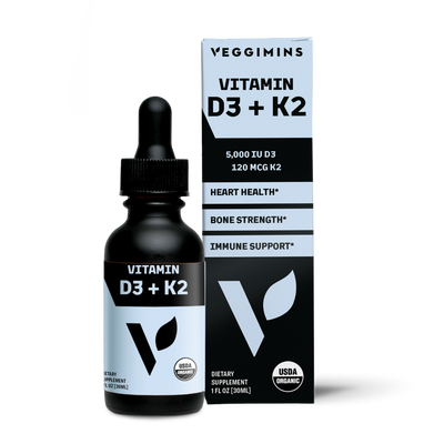 Veggimins Organic Nano Vitamin D3 + K2