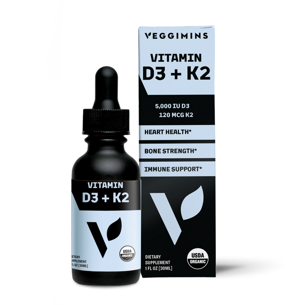 Veggimins Organic Nano Vitamin D3 + K2