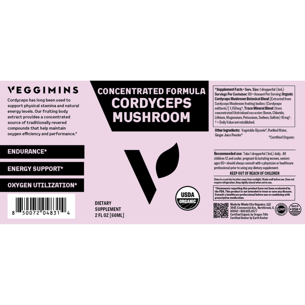 Veggimins Organic Cordyceps Mushroom #4