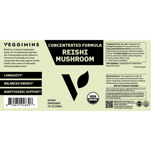 Veggimins Organic Reishi Mushroom #4