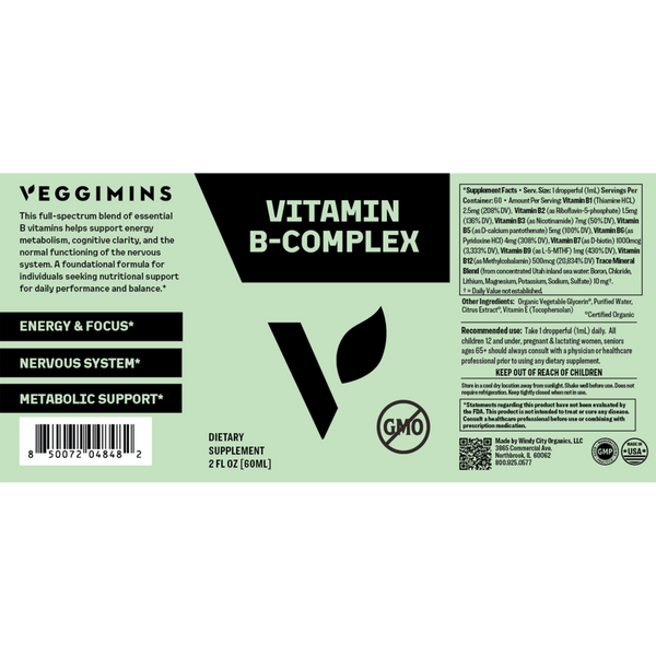 Veggimins Vitamin B Complex #4