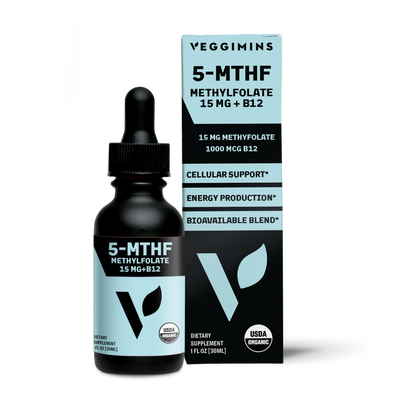 Veggimins Organic Methylfolate 15mg + B12