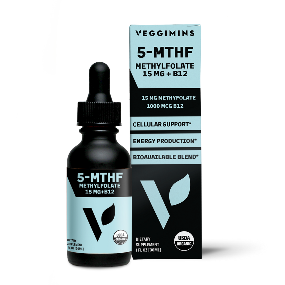 Veggimins Organic Methylfolate 15mg + B12