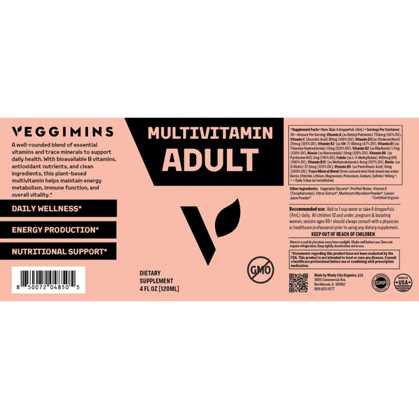 Veggimins Adult Multivitamin #4