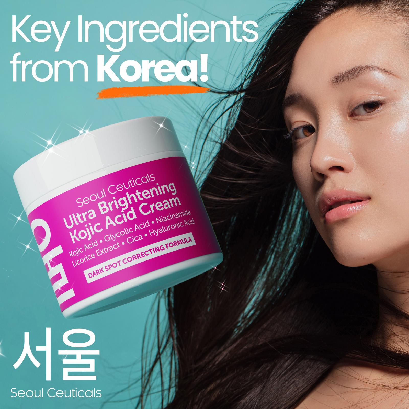 Korean Skin Care Ultra Brightening Kojic Acid Cream