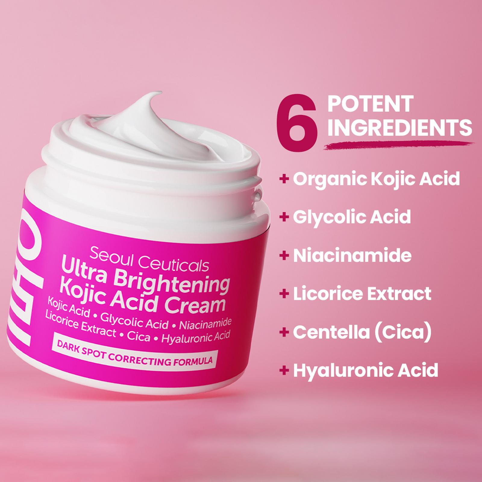 Korean Skin Care Ultra Brightening Kojic Acid Cream