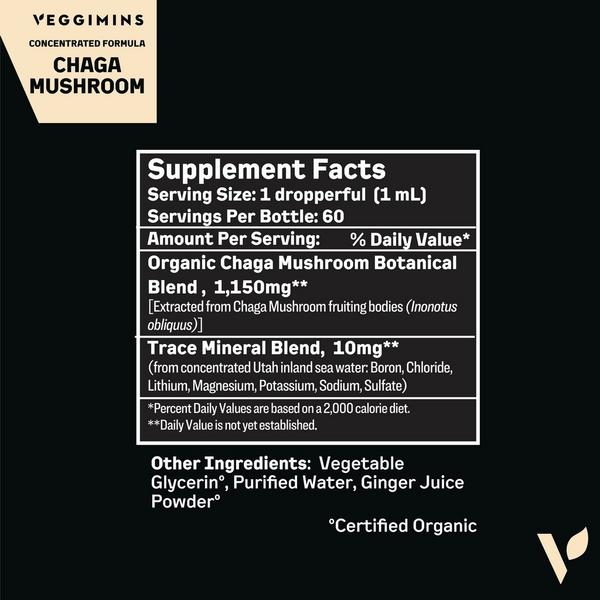 Veggimins Organic Chaga Mushroom #5