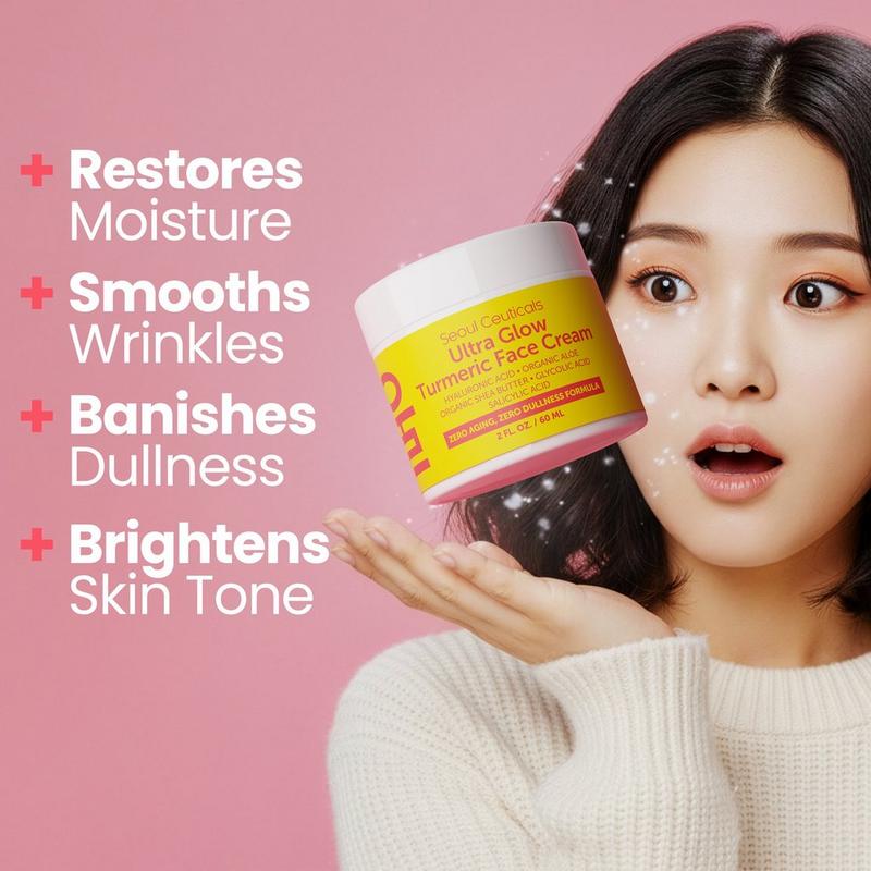 Korean Skin Care Ultra Glow Turmeric Face Cream