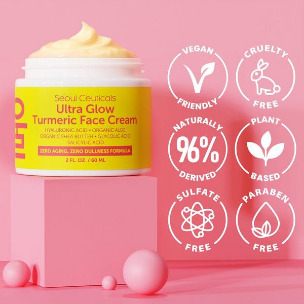 Seoul Ceuticals Korean Skin Care Ultra Glow Turmeric Face Cream #6