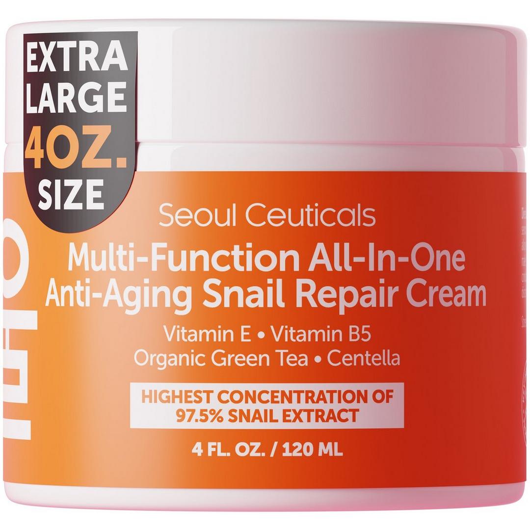 Seoul Ceuticals Korean Skin Care Multi-Function All-In-One Anti-Aging Snail Repair Cream #1