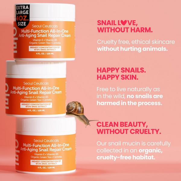 Seoul Ceuticals Korean Skin Care Multi-Function All-In-One Anti-Aging Snail Repair Cream #7