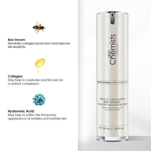 skinChemists Pro-5 Collagen Rejuvenating Bee Venom Night Moisturizer #3