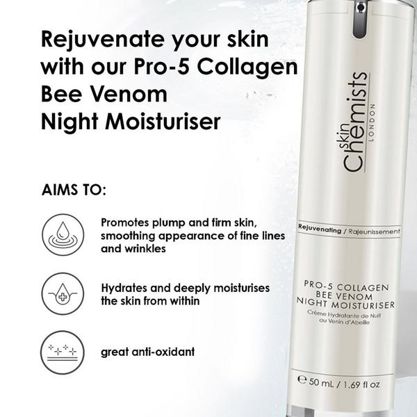 skinChemists Pro-5 Collagen Rejuvenating Bee Venom Night Moisturizer #4