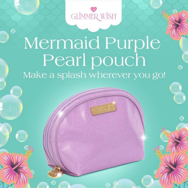 Glimmer Wish Mermaid Purple Pearl Pouch #2