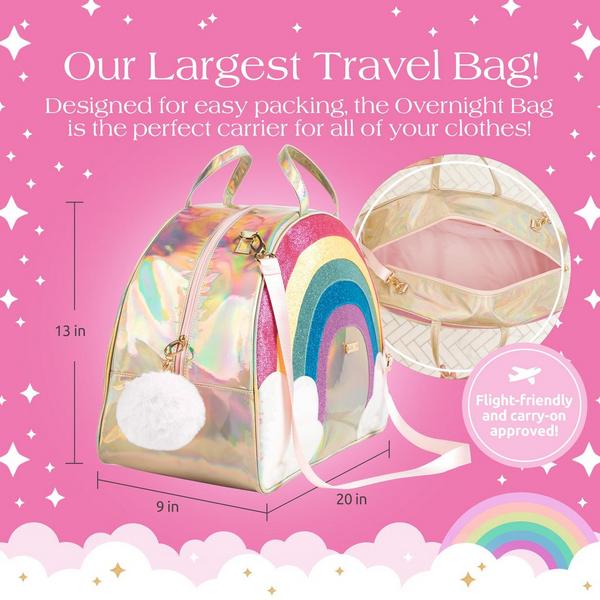 Glimmer Wish Unicorn Rainbow Overnight Bag #4
