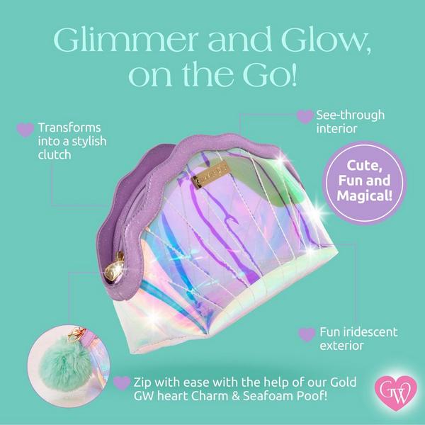 Glimmer Wish Mermaid Shell Cosmetic Bag #3