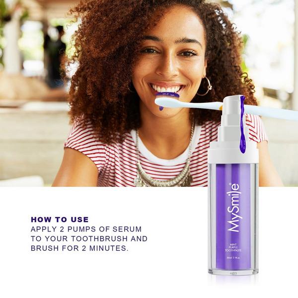 MySmile Purple Color Corrector Toothpaste for Daily Teeth Whitening #6