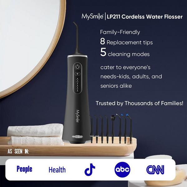 MySmile LP211 Portable Cordless Water Flosser with 5 Modes #5