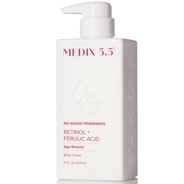 Medix 5.5 Retinol + Ferulic Acid Age Rewind Fragrance Free Body Cream Moisturizer #1